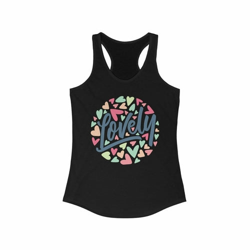 Lovely with hearts Racerback Tank Top