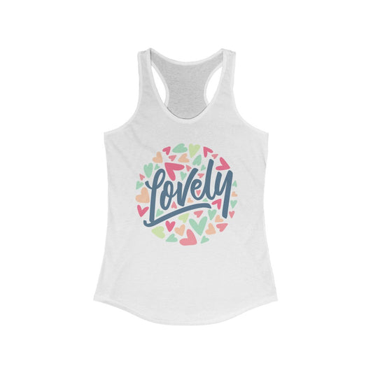 Lovely with hearts Racerback Tank Top