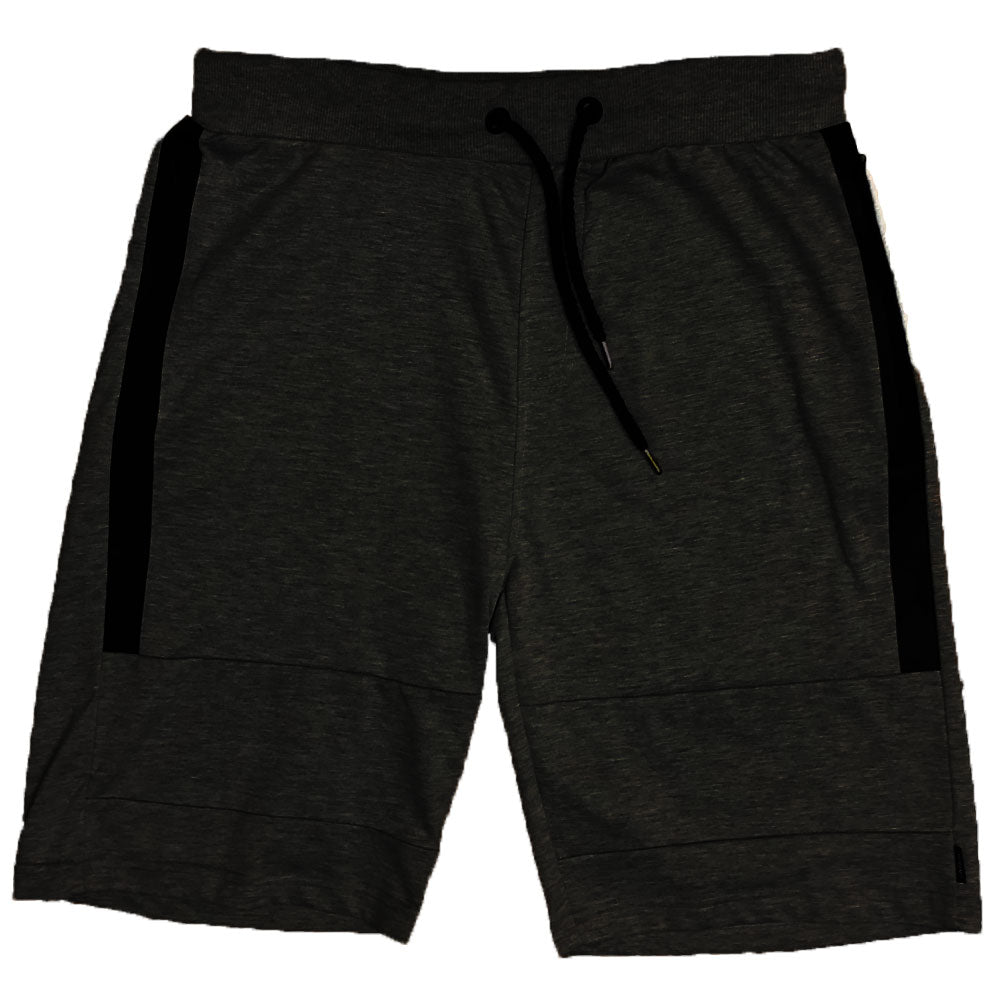 BLACK ZIP POCKET SHORTS-0