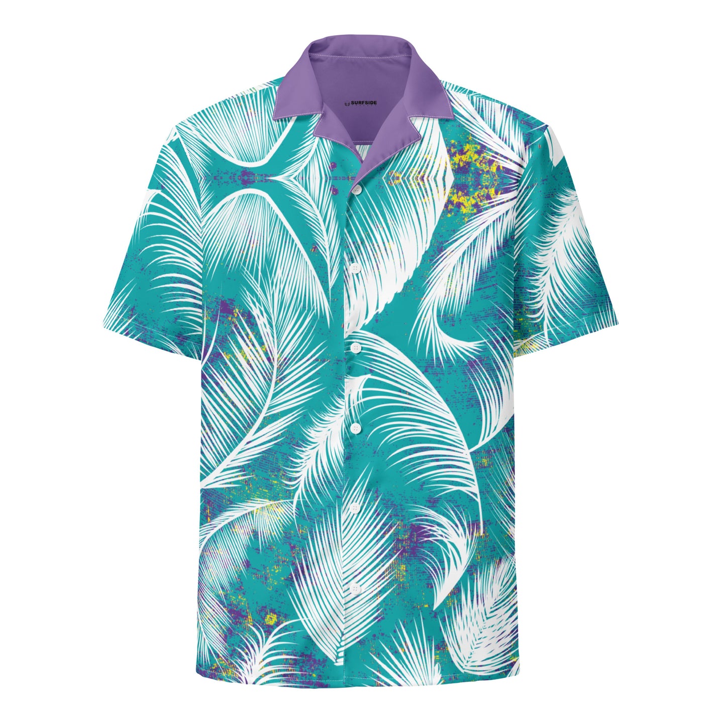 Surfside Unisex Button Down Shirt - Peacock