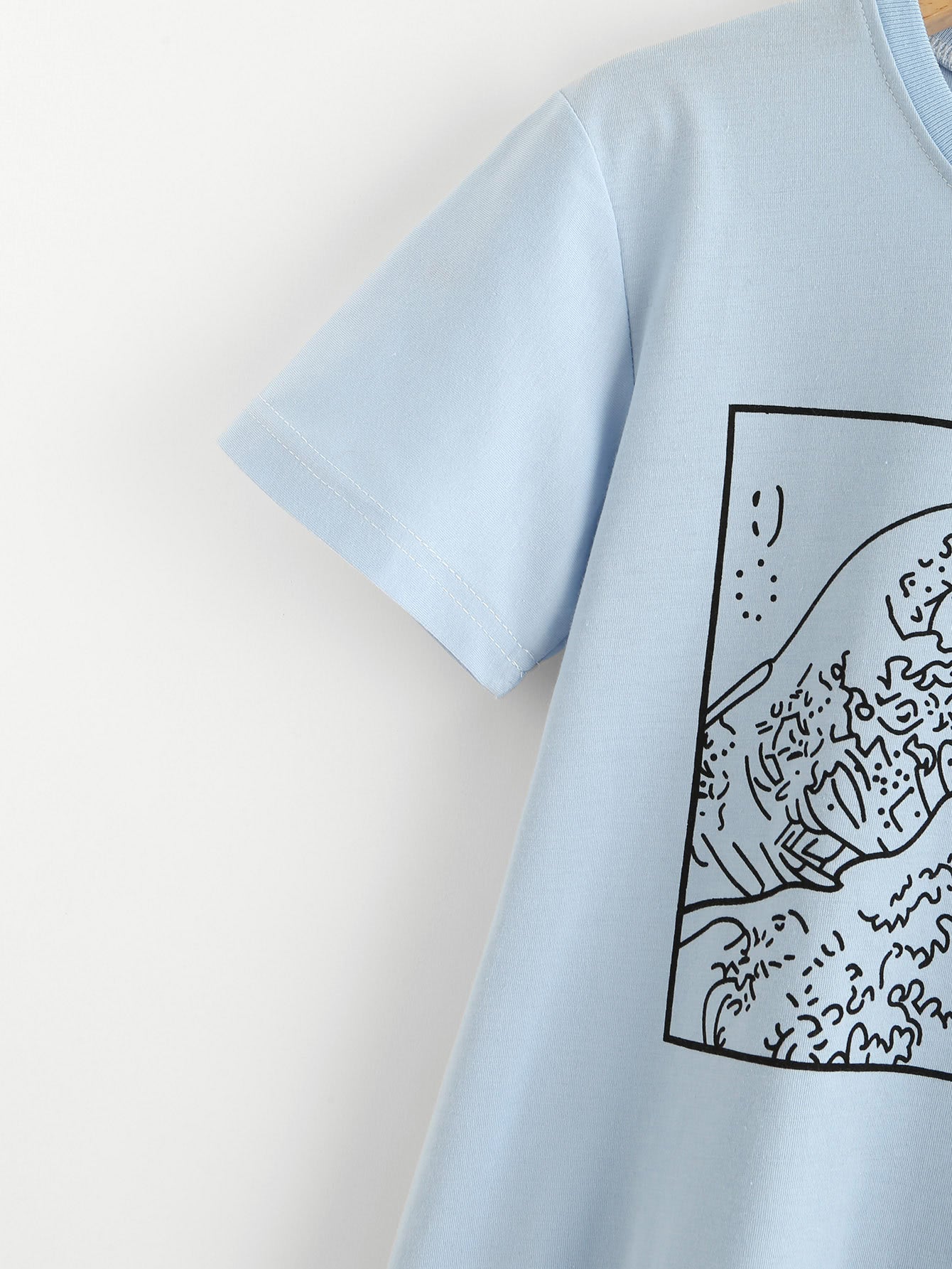 Japanese Ukiyo-e Inspired Wave T-Shirt