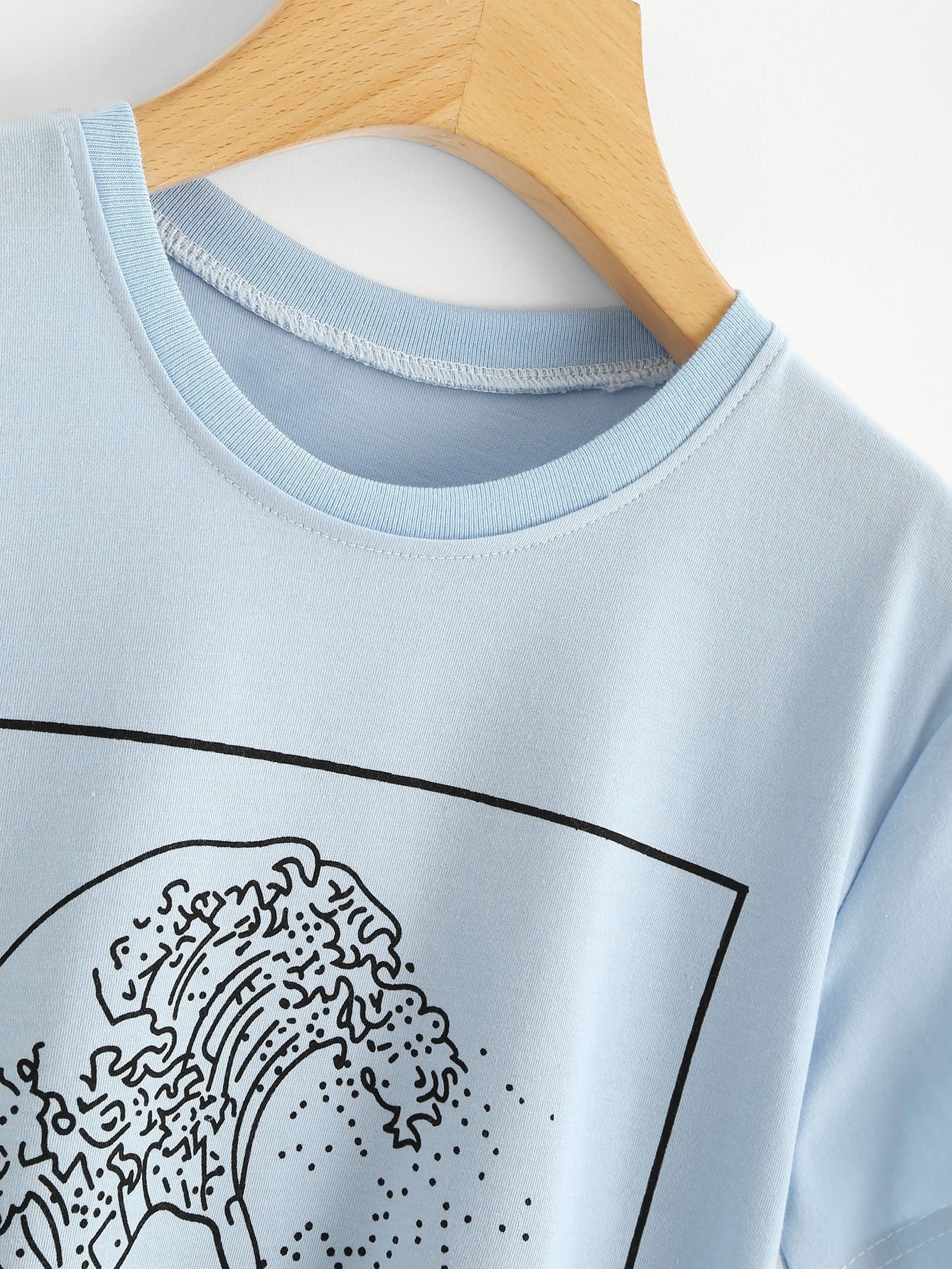 Japanese Ukiyo-e Inspired Wave T-Shirt