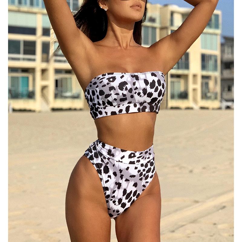 High waisted 2024 leopard bikini