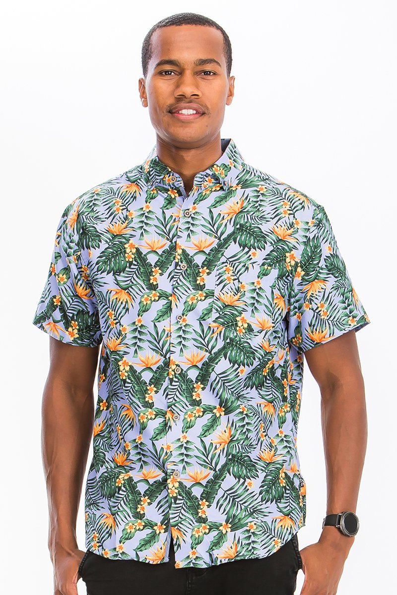 Maui Lush Hawaiian Button Down Shirt
