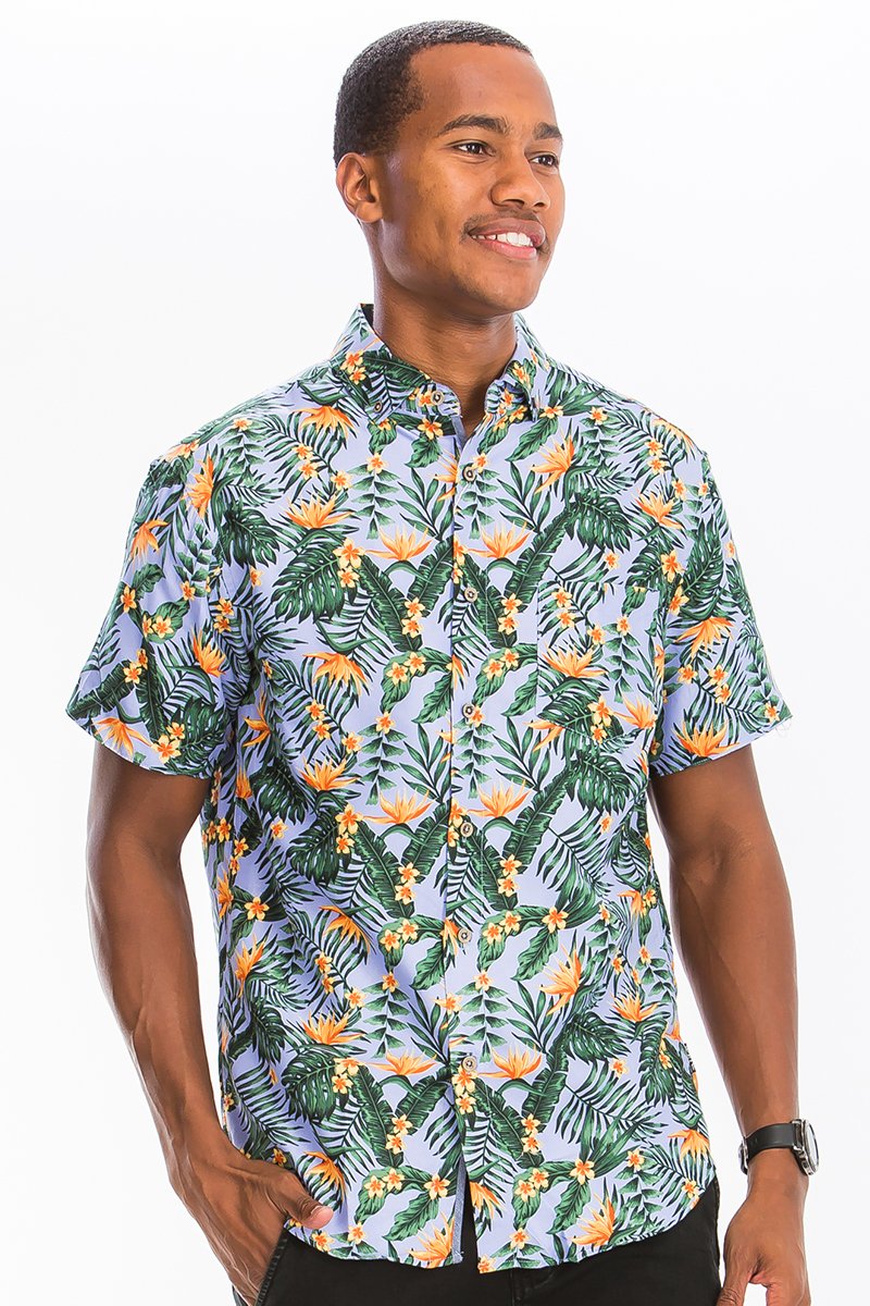 Maui Lush Hawaiian Button Down Shirt