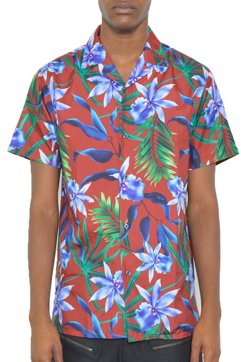 Jungle Fusion Hawaiian Button Down Shirt