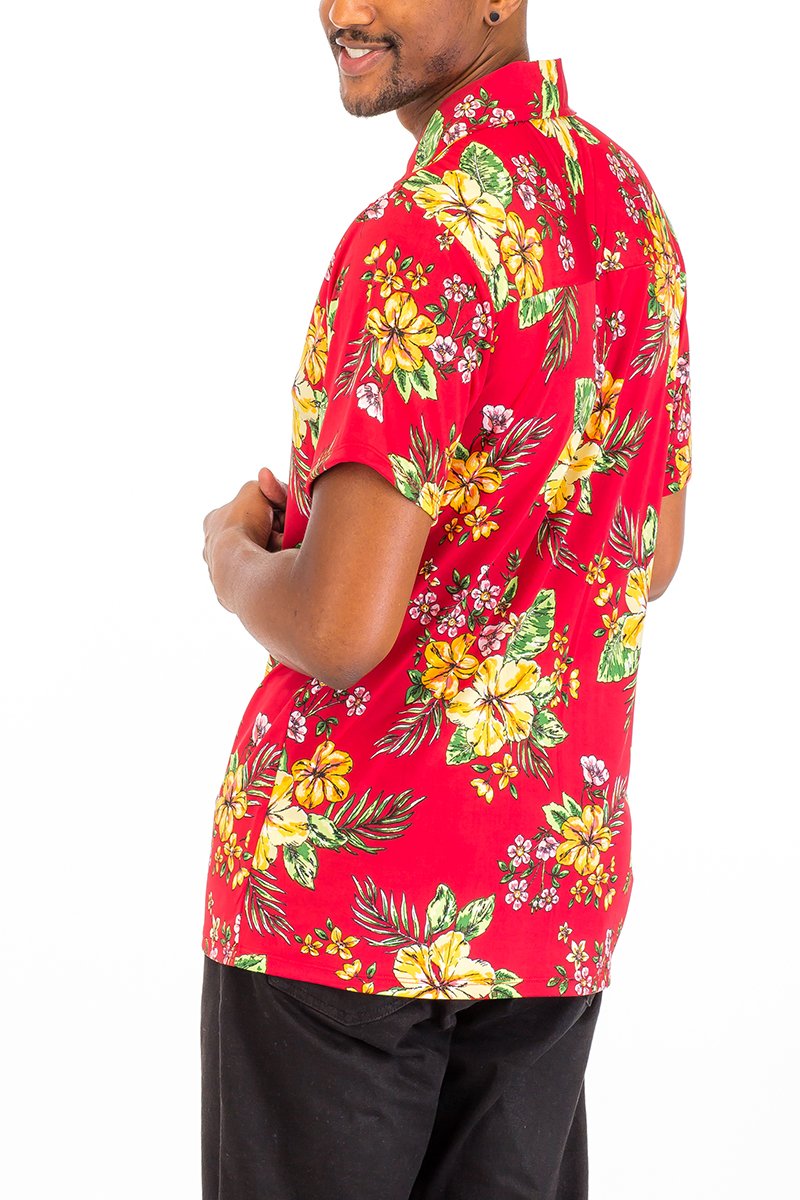 Vibrant Hawaiian Button Down Shirt