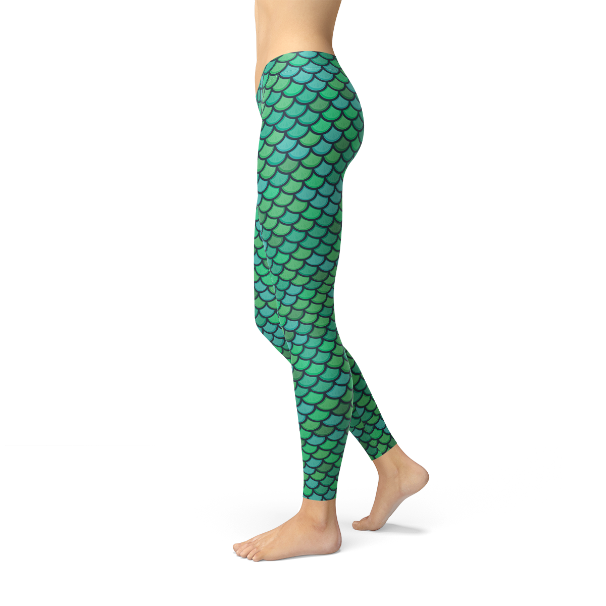 Women's Green Mermaid Leggings
