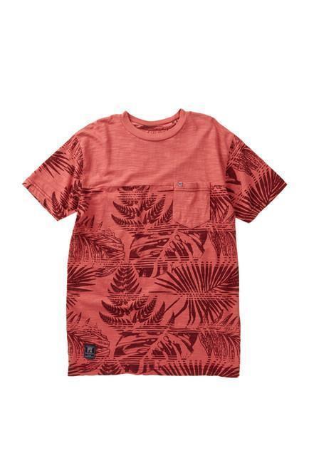 Terra Cotta Red Hawaiian Casual Pocket T-Shirt